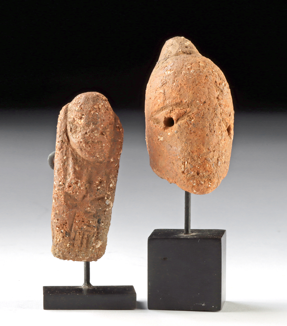 Lot 76d, Auction 4/12/2026: Nok Miniature Terracotta Head & Figure - Image 2
