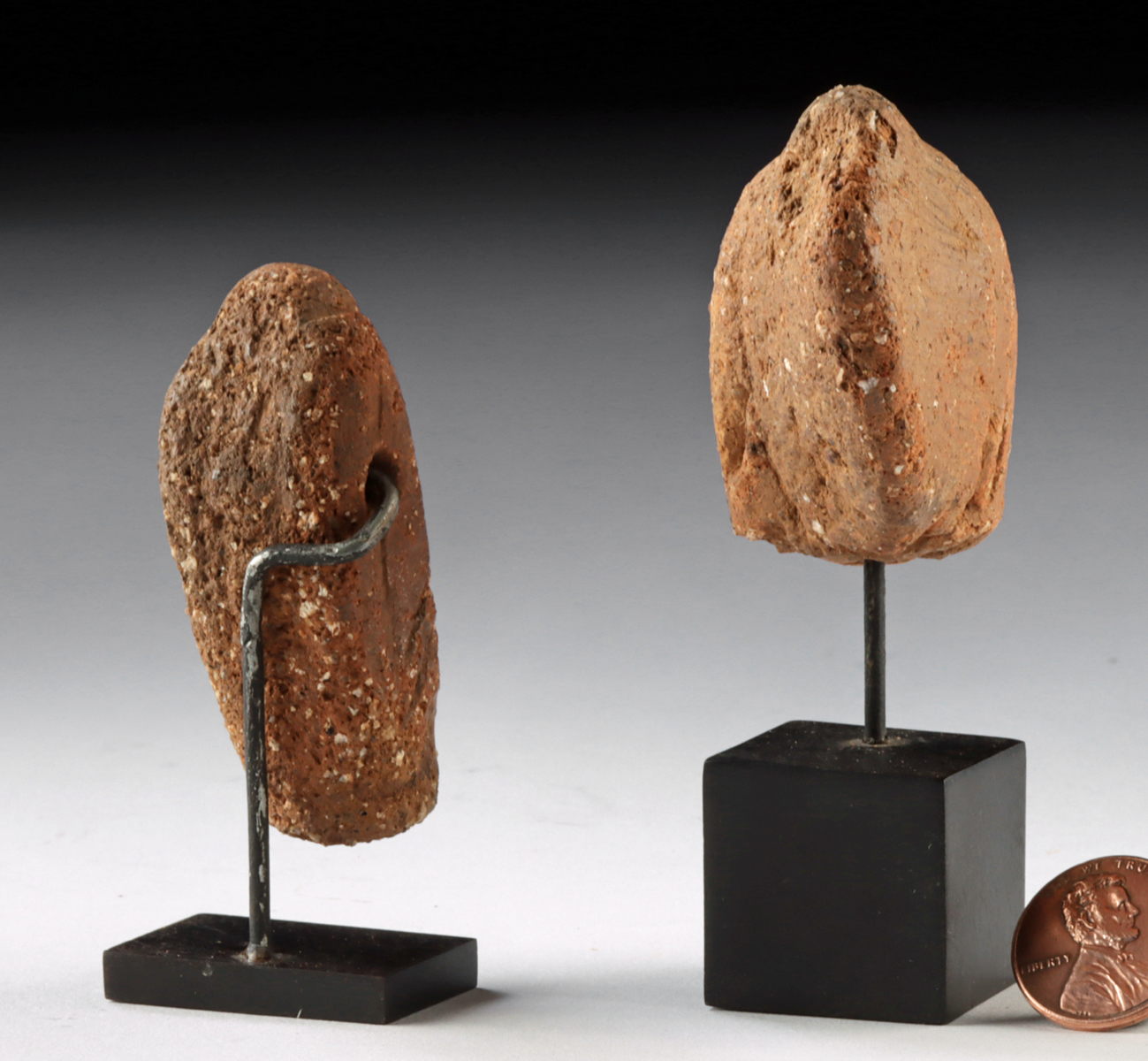 Lot 76d, Auction 4/12/2026: Nok Miniature Terracotta Head & Figure - Image 3