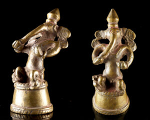 Lot 166d, Auction 4/20/2026: 18th C. Indian Ganesha Figurine with Rat