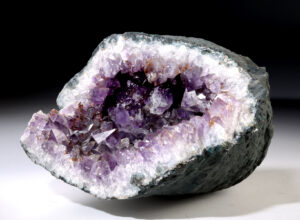 Lot 6a, Auction 4/12/2026: Large Natural Amethyst Geode, Sparkling Druzy Interior