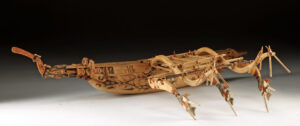 Lot 111, Auction 4/20/2026: Superb Early 20th C. Papua New Guinea Wood Canoe Model