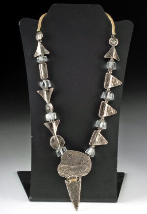 Lot 34a, Auction 4/20/2026: Silver Petroglyph Necklace by Mary & Doug Hancock