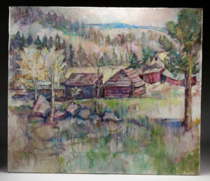 Lot 165, Auction 4/12/2026: Arthur Knebel Painting - "Old Homestead"
