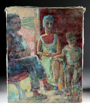 Lot 269, Auction 4/20/2026: Arthur Knebel Painting - Family Gathering