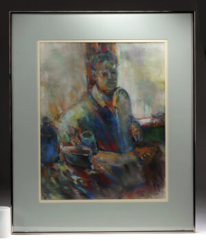 Lot 250, Auction 4/3/2026: Arthur Knebel Pastel "Traveler" (1991)