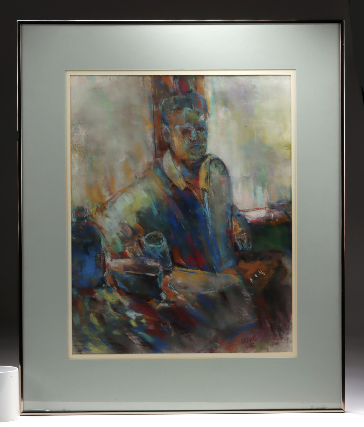 Lot 250, Auction 4/3/2026: Arthur Knebel Pastel "Traveler" (1991)