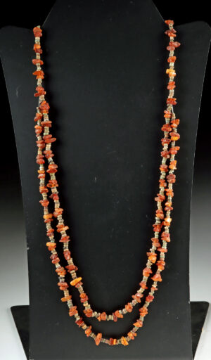 Lot 144a, Auction 4/20/2026: Egyptian Late Dynastic Faience & Amber Bead Necklace