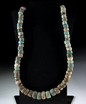 Lot 160d, Auction 4/20/2026: Hebron Salt Glass Trade Bead Necklace Strand