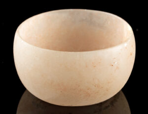 Lot 50b, Auction 4/12/2026: Rare Mesoamerican Xochipala Pink Alabaster Bowl