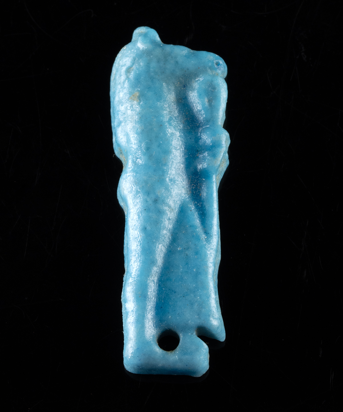 Lot 78b, Auction 4/12/2026: Egyptian Faience Amulet of Duamutef - Son of Horus