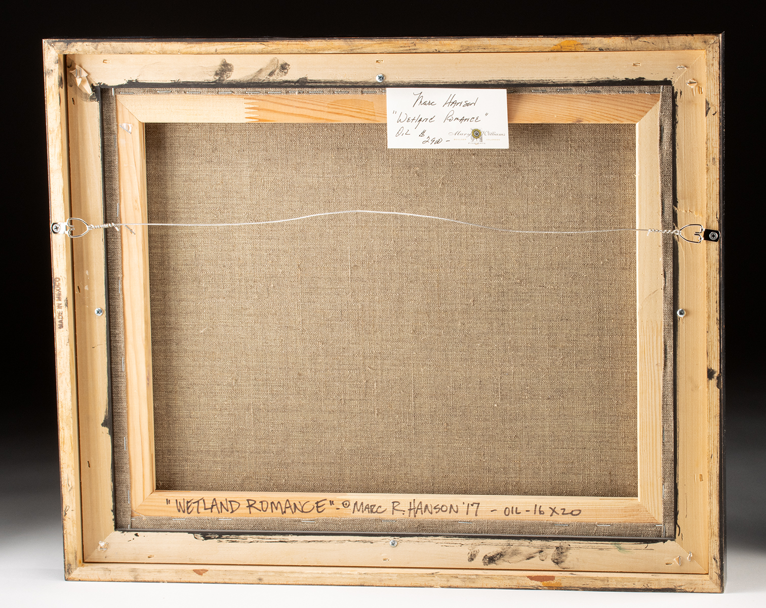 Lot 258, Auction 4/3/2026: Marc Hanson Painting - "Wetland Romance" (2017) - Image 3