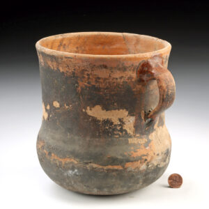 Lot 218, Auction 4/20/2026: 17th C. Spanish Colonial Pottery Handled Cooking Jar