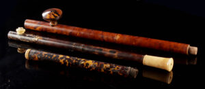 Lot 189, Auction 4/20/2026: 19th C. Chinese Smoking Pipes, Tortoiseshell & Ivory