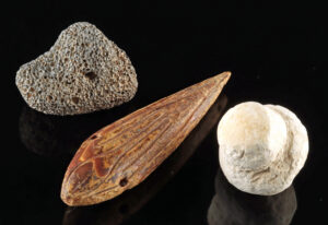 Lot 38b, Auction 4/20/2026: Inuit Walrus Ivory Fish Lure & Pumice / Stone Sinker