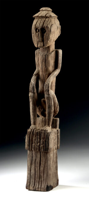 Lot 117, Auction 4/12/2026: 19th C. Borneo Dayak Wood Hampatong Ancestor Figure