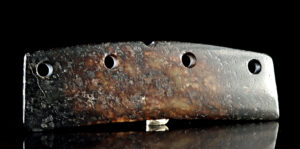 Lot 100, Auction 4/12/2026: Chinese Neolithic Qijia Nephrite Jade Dao Blade