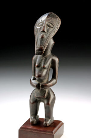 Lot 94, Auction 4/20/2026: African Congolese Kusu Wood Standing Figure