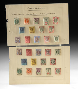 Lot 249, Auction 4/20/2026: 1887 to 1892 Queen Victoria Jubilee Stamps, 29 Assorted