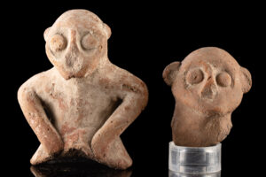 Lot 130, Auction 4/3/2026: Ancient Egyptian Ptolemaic Pottery Figurine Fragments