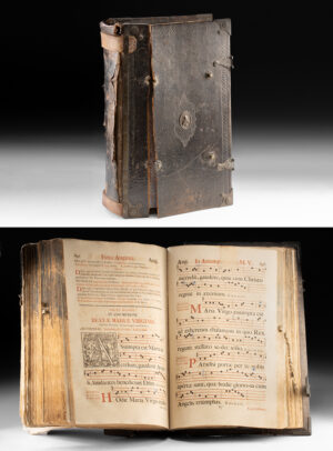 Lot 231, Auction 4/3/2026: Massive 1858 Belgian Cistercian Antiphonary - Westmalle