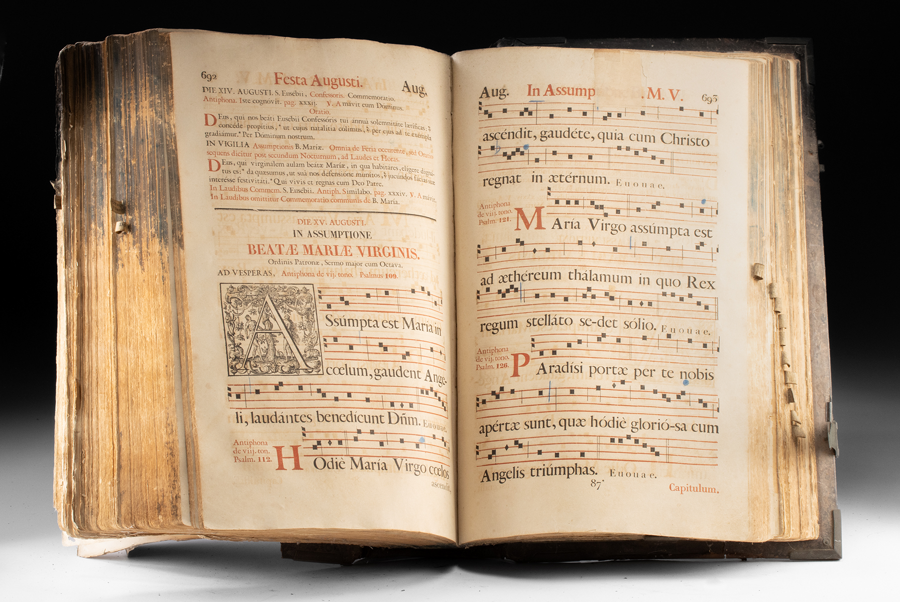 Lot 231, Auction 4/3/2026: Massive 1858 Belgian Cistercian Antiphonary - Westmalle - Image 4