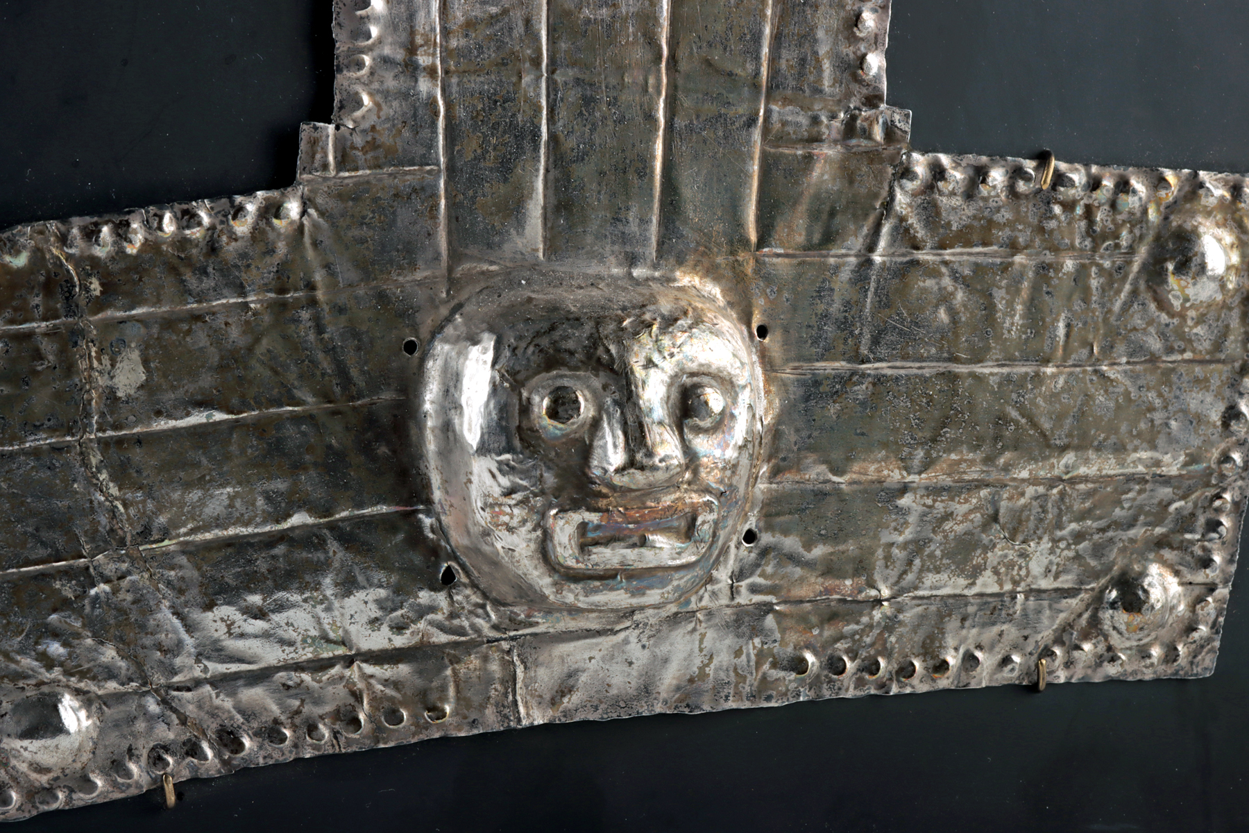 Lot 28, Auction 4/12/2026: Large Chimu Silver Headdress w/ Repousse Deity Head - Image 3
