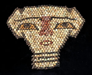 Lot 82, Auction 4/12/2026: Egyptian Faience Funerary Beaded Mask (Shroud)