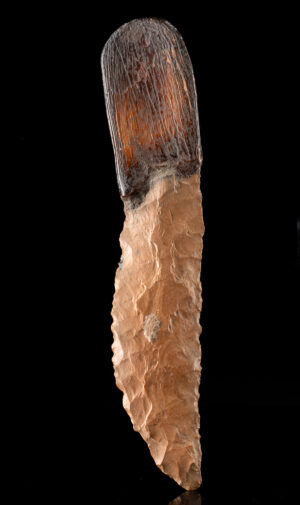 Lot 125a, Auction 4/3/2026: Egyptian Predynastic Chert Knife w/ Hippo Tooth Handle