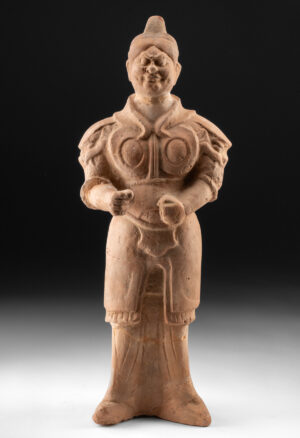 Lot 168, Auction 4/3/2026: Chinese Wei - Tang Dynasty Terracotta Guardian w/ TL