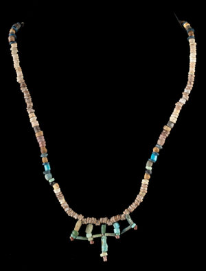 Lot 147, Auction 4/20/2026: Romano-Egyptian Faience, Glass, & Stone Bead Necklace