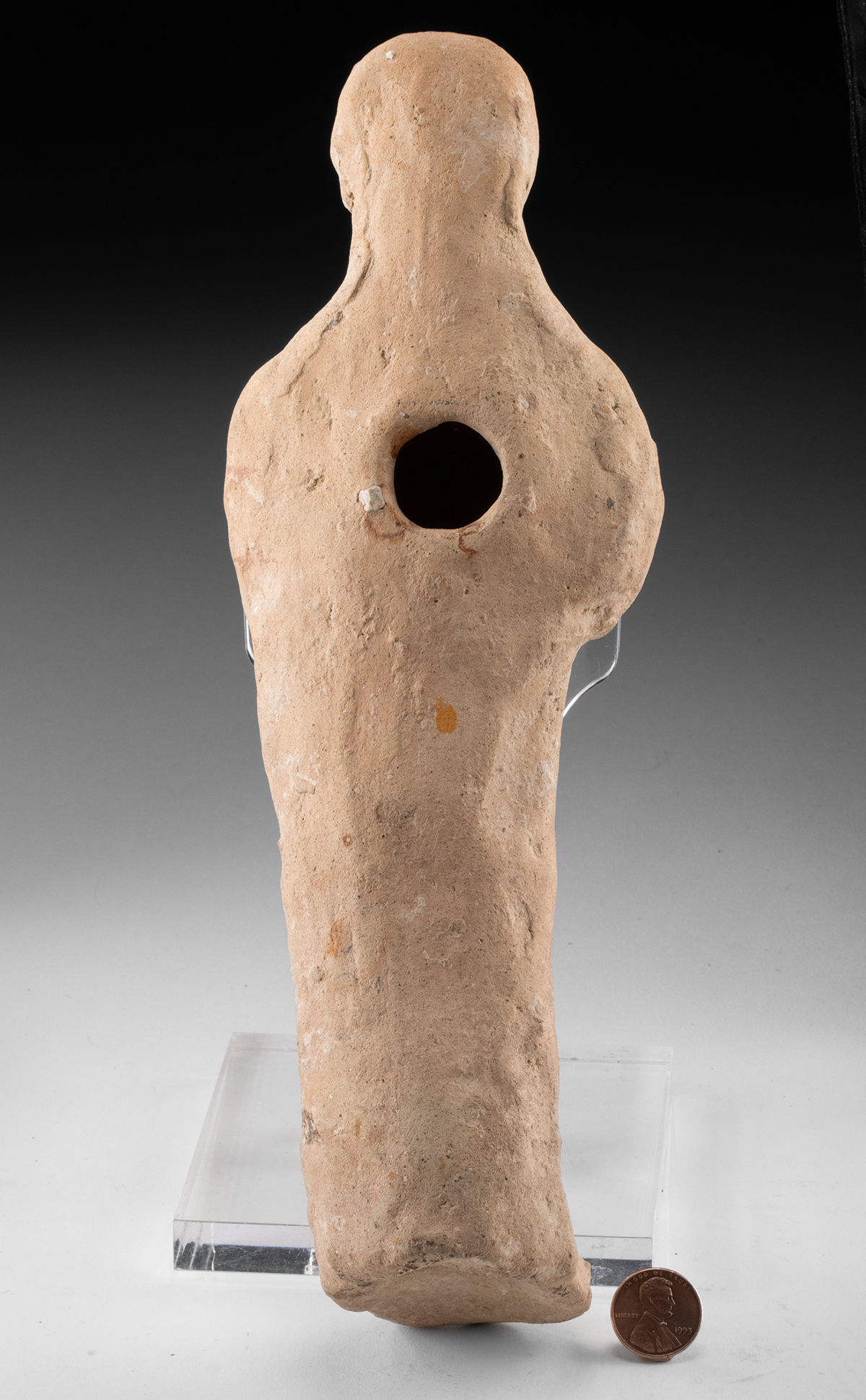 Lot 135, Auction 4/3/2026: Eastern Greek Archaic Terracotta Votive - Woman w/ Bird - Image 3