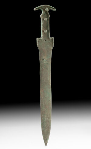 Lot 134, Auction 4/3/2026: Helladic Bronze Dagger - Integral Hilt
