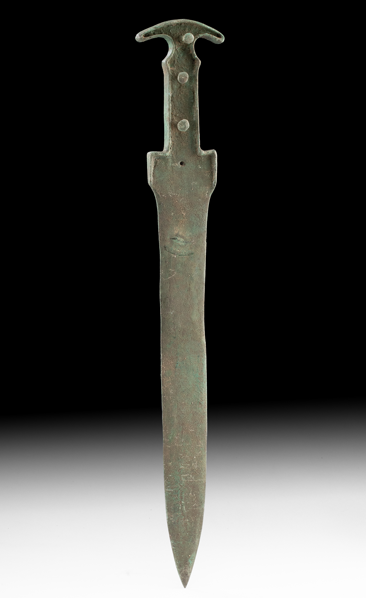 Lot 134, Auction 4/3/2026: Helladic Bronze Dagger - Integral Hilt
