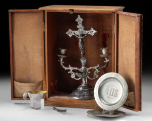 Lot 203, Auction 4/3/2026: 19th Century Last Rites Set Used in the Southwest