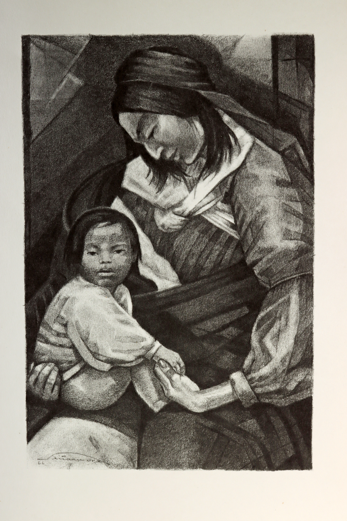 Lot 243, Auction 4/3/2026: "Tarahumaras: 11 Drawings by Aaron Pina Mora" (1966) - Image 4