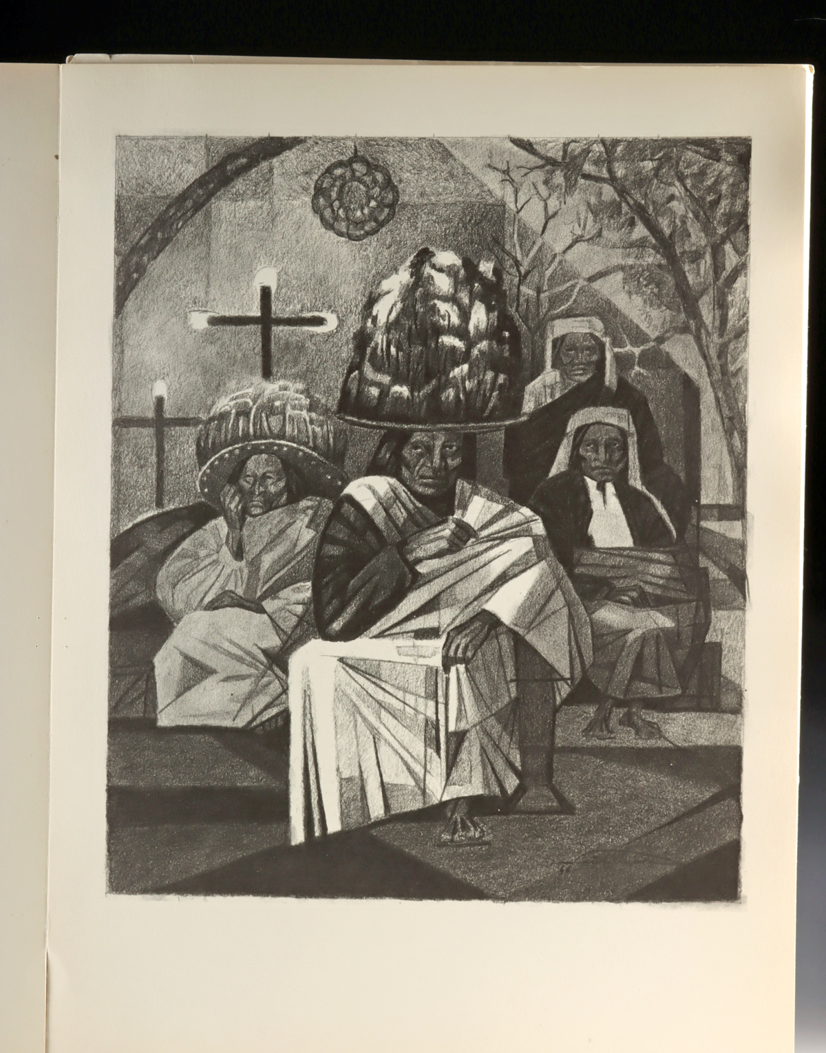 Lot 243, Auction 4/3/2026: "Tarahumaras: 11 Drawings by Aaron Pina Mora" (1966) - Image 6