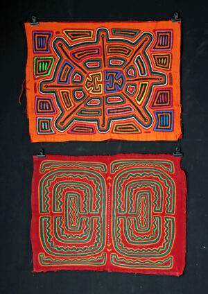 Lot 66, Auction 4/12/2026: Panama Kuna Mola Textiles Reverse Applique Motifs (2)