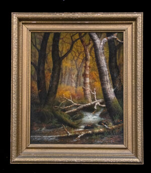 Lot 277, Auction 4/20/2026: James E. Stewart Painting "Autumn Tints" (1909)
