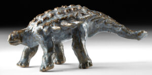 Lot 265, Auction 4/3/2026: Joseph Gubocki Ceramic Ankylosaurus Sculpture