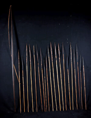 Lot 120a, Auction 4/3/2026: Papua New Guinea Dance & Warfare Wood Bow & Arrows