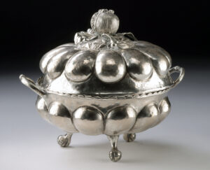 Lot 122, Auction 4/12/2026: 19th C. Andean Silver-plated Coquera w/ Serpents