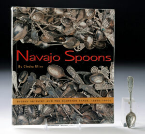 Lot 42, Auction 4/12/2026: Published 19th C. Navajo Silver Spoon & Reference Book