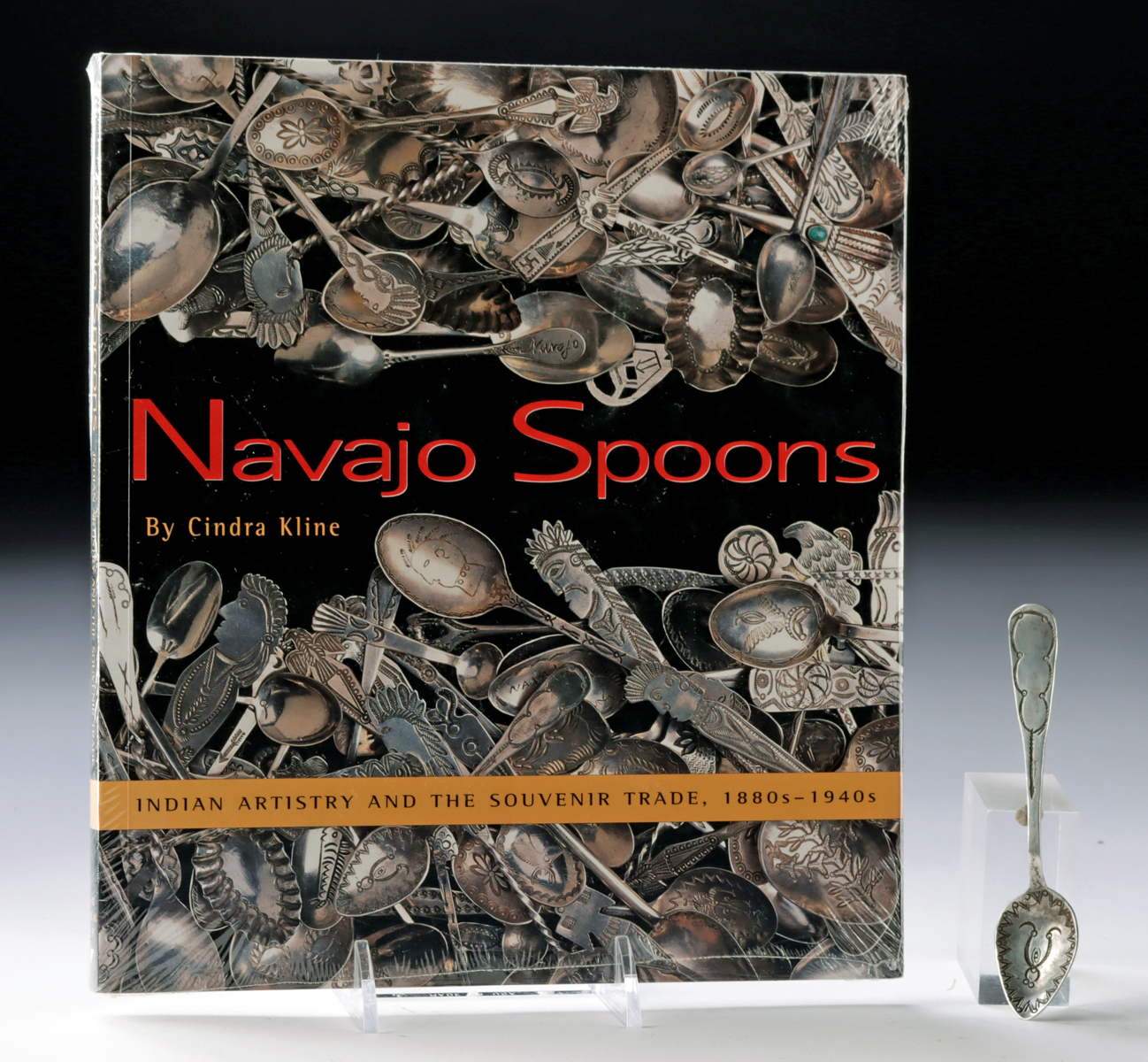 Lot 42, Auction 4/12/2026: Published 19th C. Navajo Silver Spoon & Reference Book