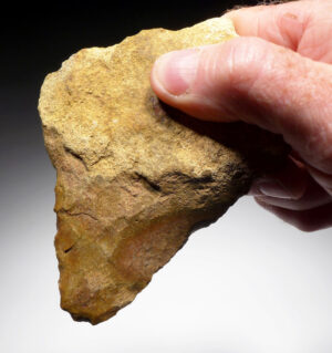 Lot 146a, Auction 4/3/2026: Mousterian Neanderthal Jasper Hand Axe Fontmaure France