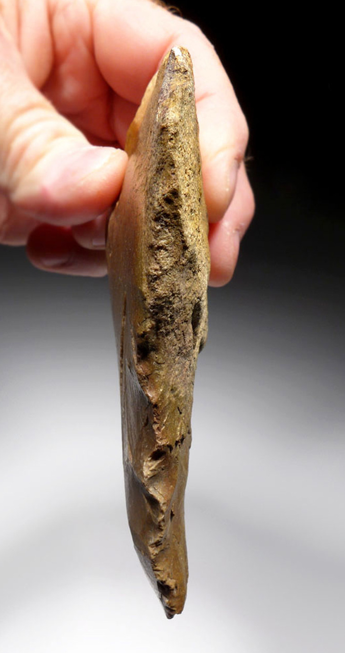 Lot 146a, Auction 4/3/2026: Mousterian Neanderthal Jasper Hand Axe Fontmaure France - Image 3