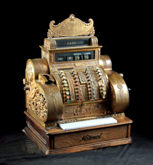 Lot 137a, Auction 4/12/2026: National Cash Register 442 Model, Tiffany Empire Design
