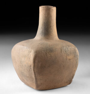 Lot 19, Auction 4/20/2026: Mississippian Pottery Vessel, Quadrangular Form