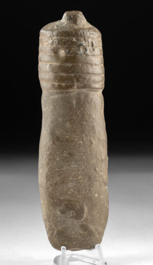 Lot 11, Auction 4/20/2026: Woodland Stone Tool - Grooved Handle Form