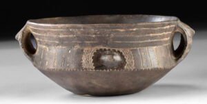 Lot 26, Auction 4/20/2026: Arkansas Mississippian Caddo Incised Pottery Bowl