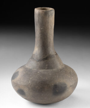 Lot 14a, Auction 4/20/2026: Mississippian Grayware Bottle - Globular Form
